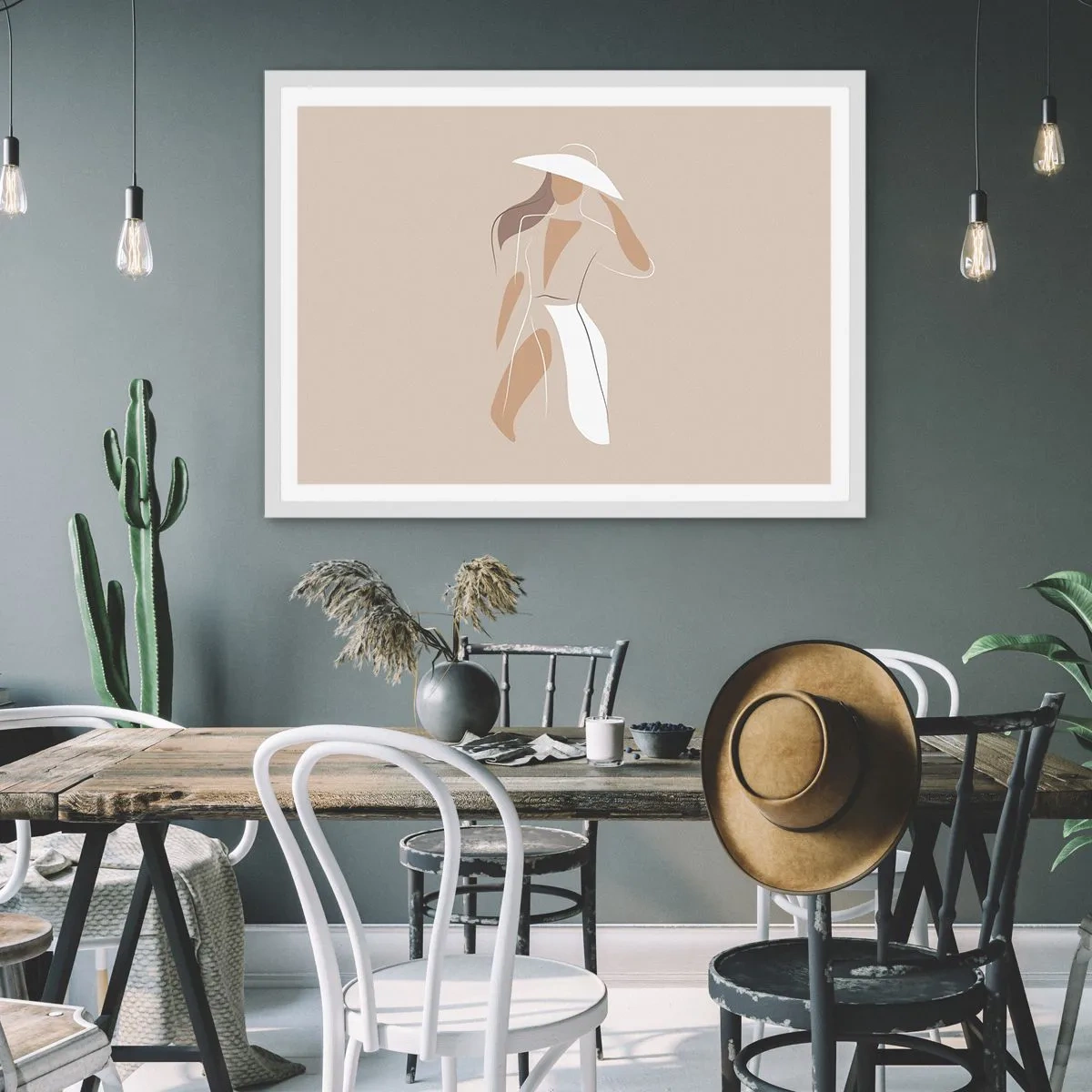 Poster in cornice bianca - La moda è un gioco - 91x61 cm