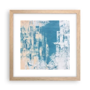 Poster in cornice rovere chiaro - Attraverso il ghiaccio - 30x30 cm