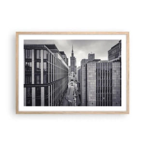 Poster in cornice rovere chiaro - La valle di Varsavia - 70x50 cm