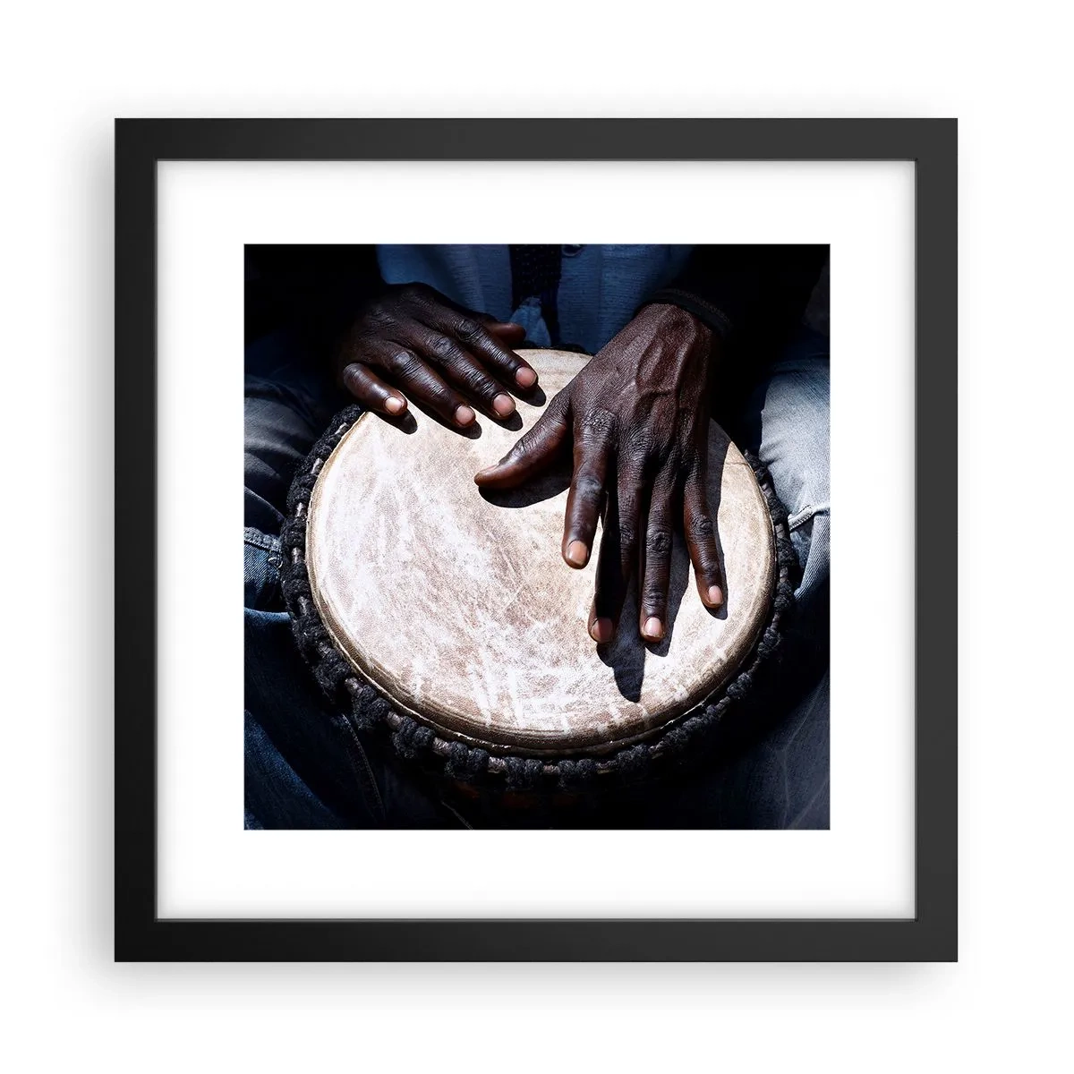 Poster in cornice nera - Vivi al tuo ritmo - 30x30 cm