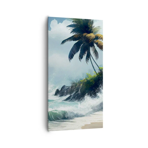 Quadro su tela - Stampe su Tela - Sulla riva tropicale - 65x120 cm