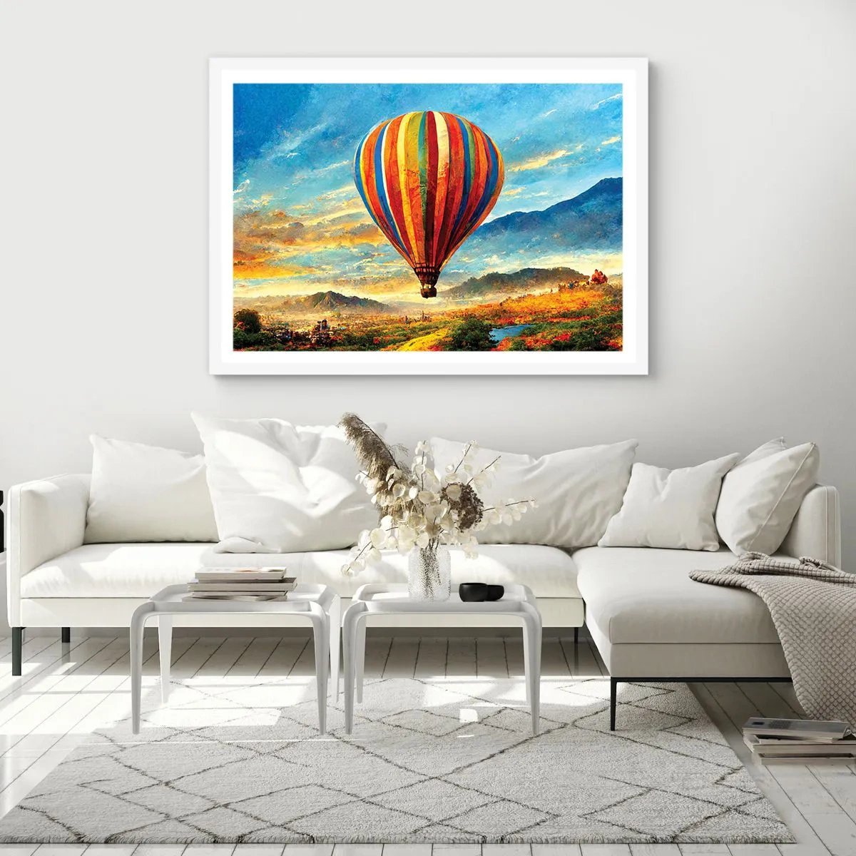 Poster in cornice bianca - Nel silenzio si vede meglio - 91x61 cm