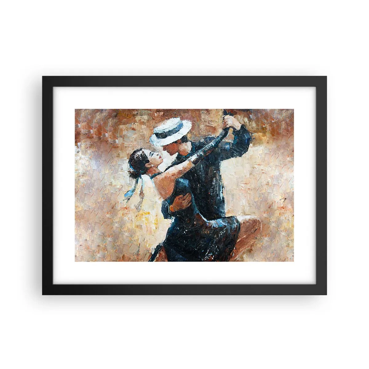 Poster in cornice nera - Alla Rodolfo Valentino - 40x30 cm