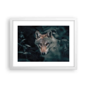 Poster in cornice bianca - Cacciatore - 40x30 cm