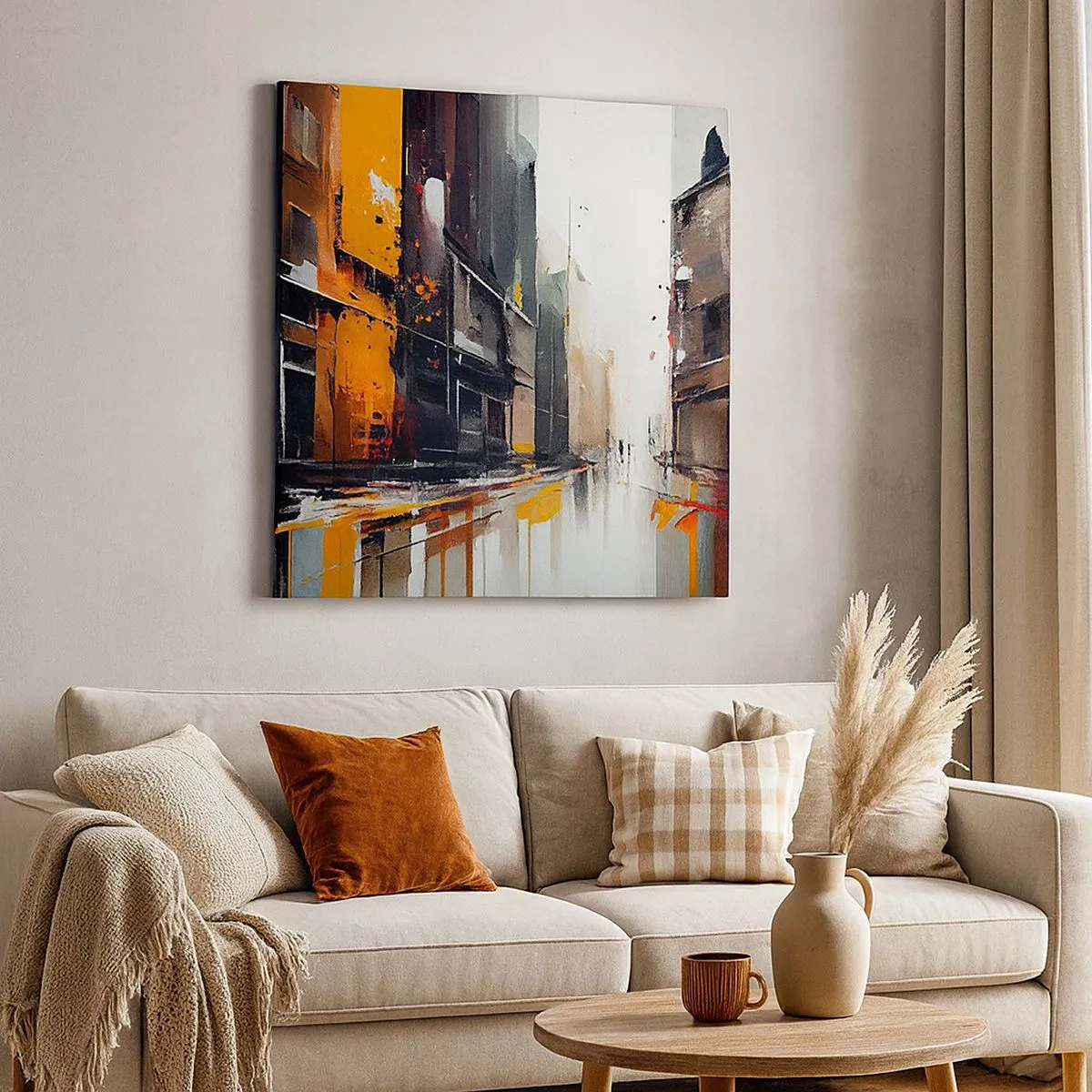 Quadro su tela - Stampe su Tela - Un giorno di pioggia - 30x30 cm