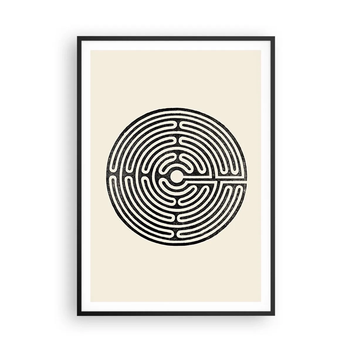 Poster in cornice nera - Ordine misterioso - 70x100 cm