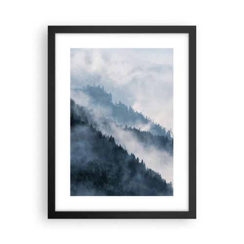 Poster in cornice nera - La mistica dei monti - 30x40 cm