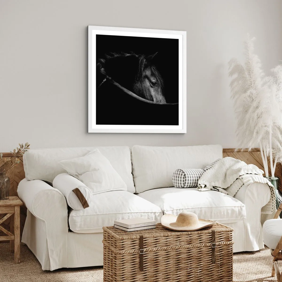 Poster in cornice bianca - Il principe nero - 30x30 cm