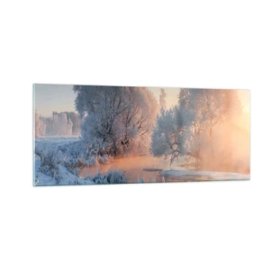 Quadro su vetro - Tutto brilla al sole nel cristallo - 100x40 cm