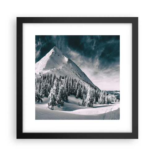 Poster in cornice nera - Il paese della neve e del ghiaccio - 30x30 cm
