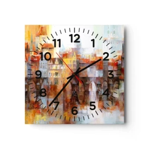 Orologio da parete - Orologio in Vetro - Anche sotto il ponte è bello - 30x30 cm