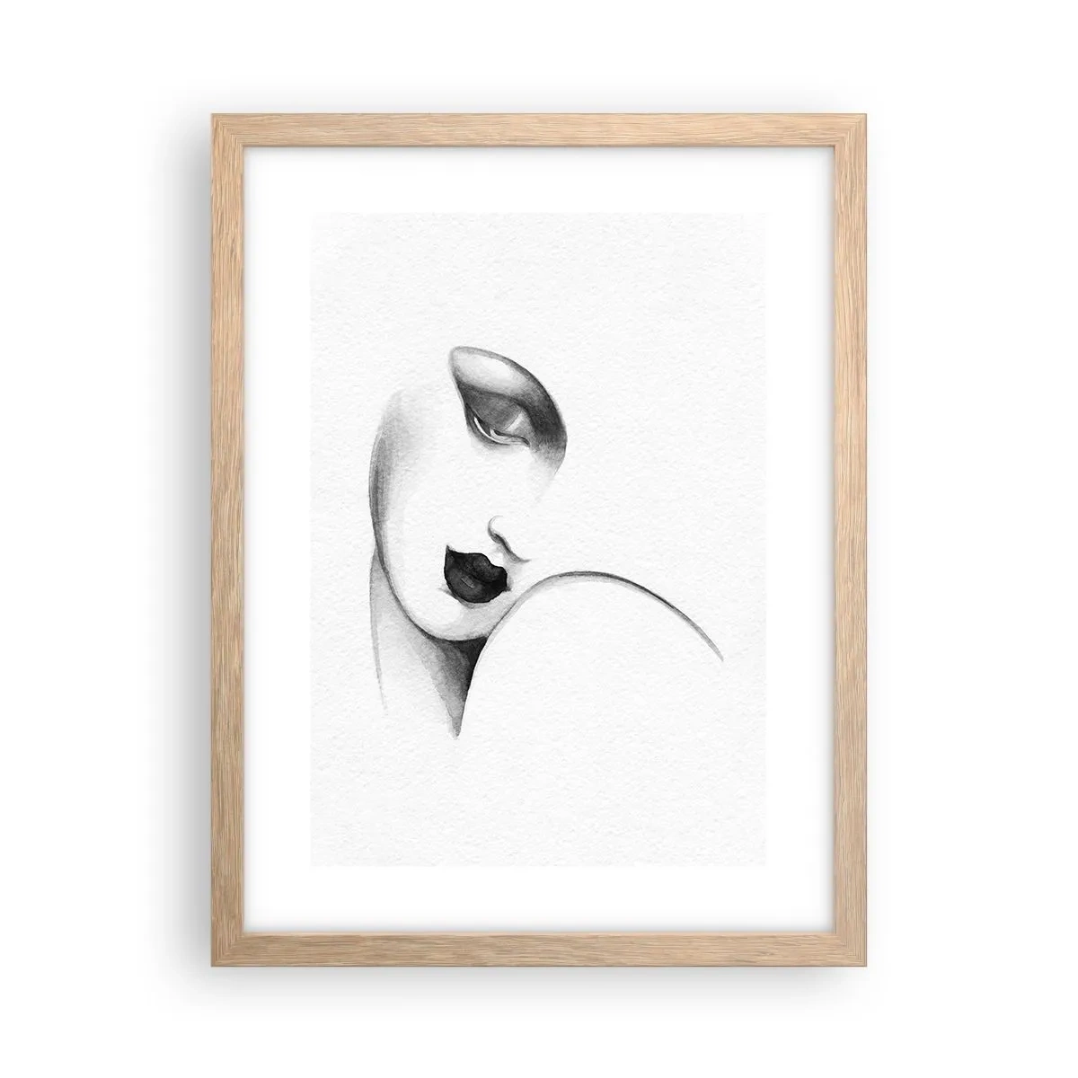 Poster in cornice rovere chiaro - Nello stile di Lempicka - 30x40 cm