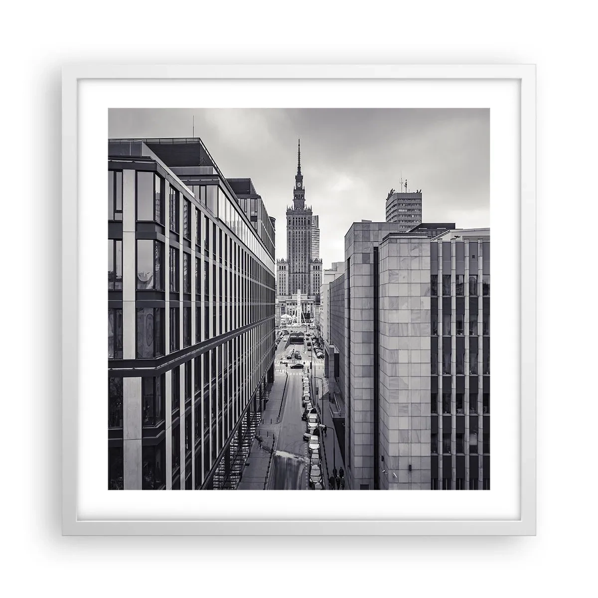 Poster in cornice bianca - La valle di Varsavia - 50x50 cm