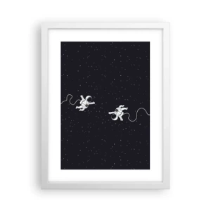 Poster in cornice bianca - Danza cosmica - 30x40 cm