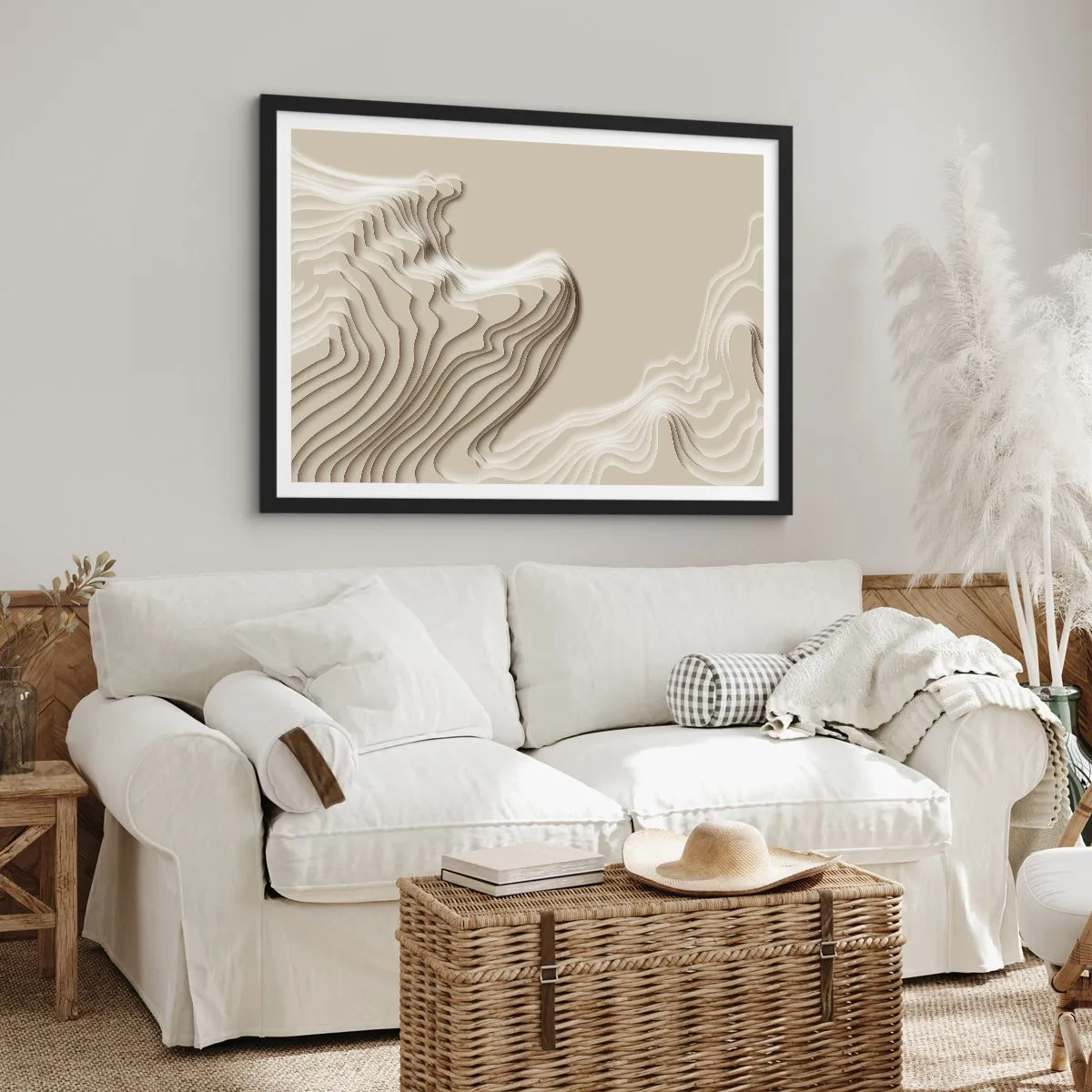 Poster in cornice nera - La topografia dell'arte - 40x30 cm