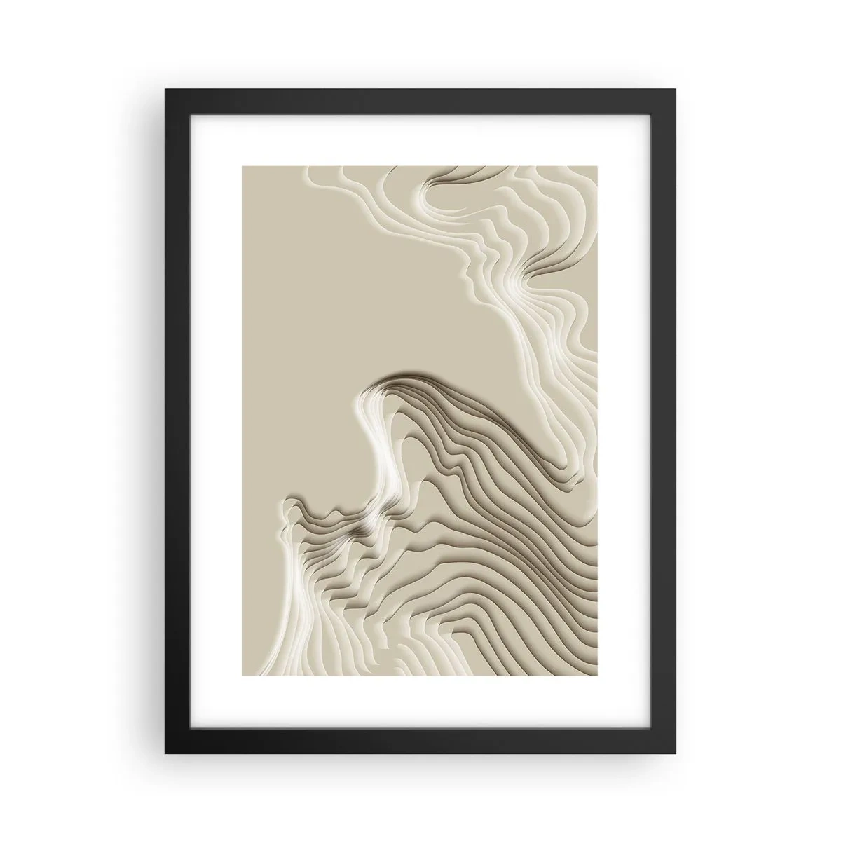 Poster in cornice nera - La topografia dell'arte - 30x40 cm