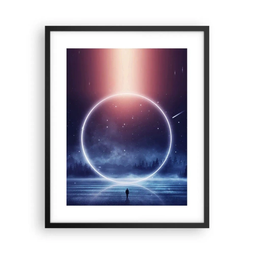 Poster in cornice nera - Sono già qui... - 40x50 cm