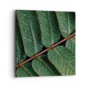 Quadro su tela - Stampe su Tela - Al ritmo verde - 40x40 cm