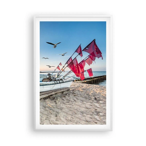 Poster in cornice bianca - Meritato riposo - 61x91 cm