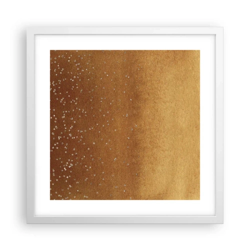 Poster in cornice bianca - La nascita della luce - 40x40 cm