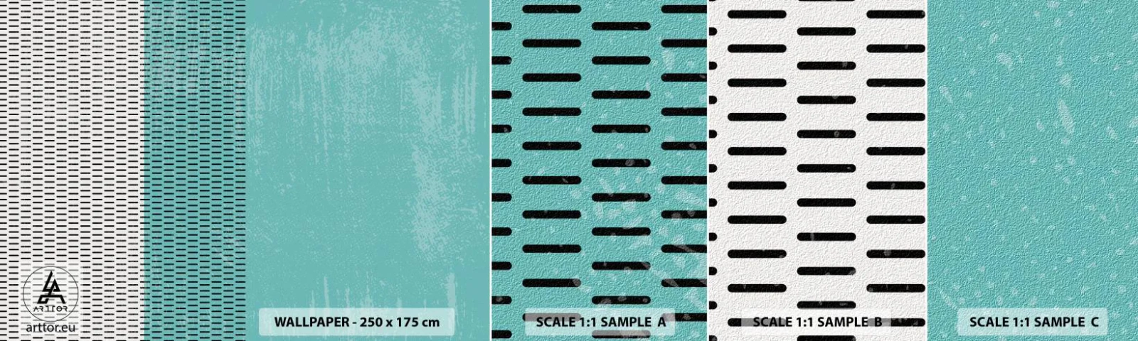 Campione Di Fotomurale Standard Eco - Composizione equilibrata - Astrazione, Grafica, Pezzo - 100x30 cm