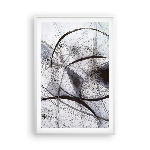 Poster in cornice bianca - Fantasia futuristica - 61x91 cm