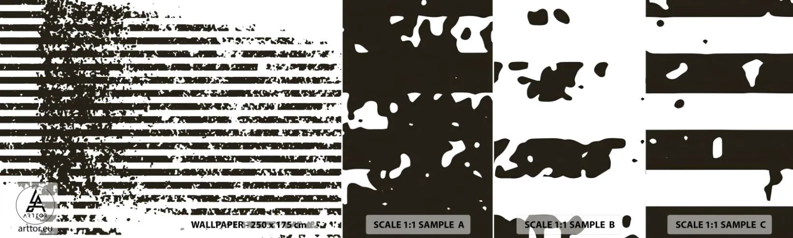 Campione Di Fotomurale Standard Eco - Ritmo e rumore - Astrazione, Pezzo, Grafica - 100x30 cm