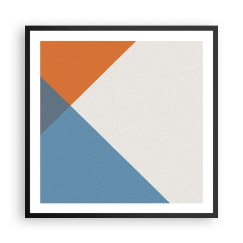 Poster in cornice nera - Ad angolo... - 60x60 cm
