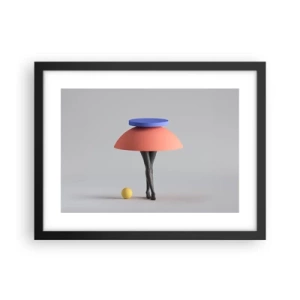 Poster in cornice nera - Composizione surrealista - 40x30 cm