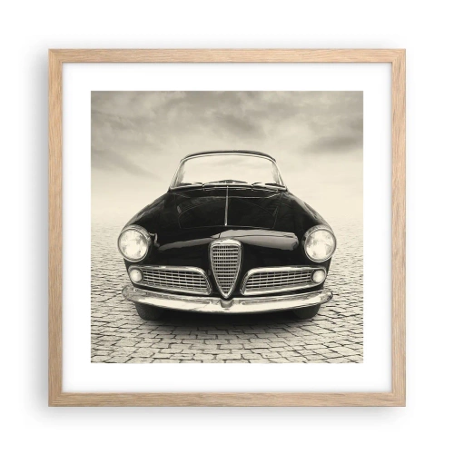 Poster in cornice rovere chiaro - Come non amarmi? - 40x40 cm