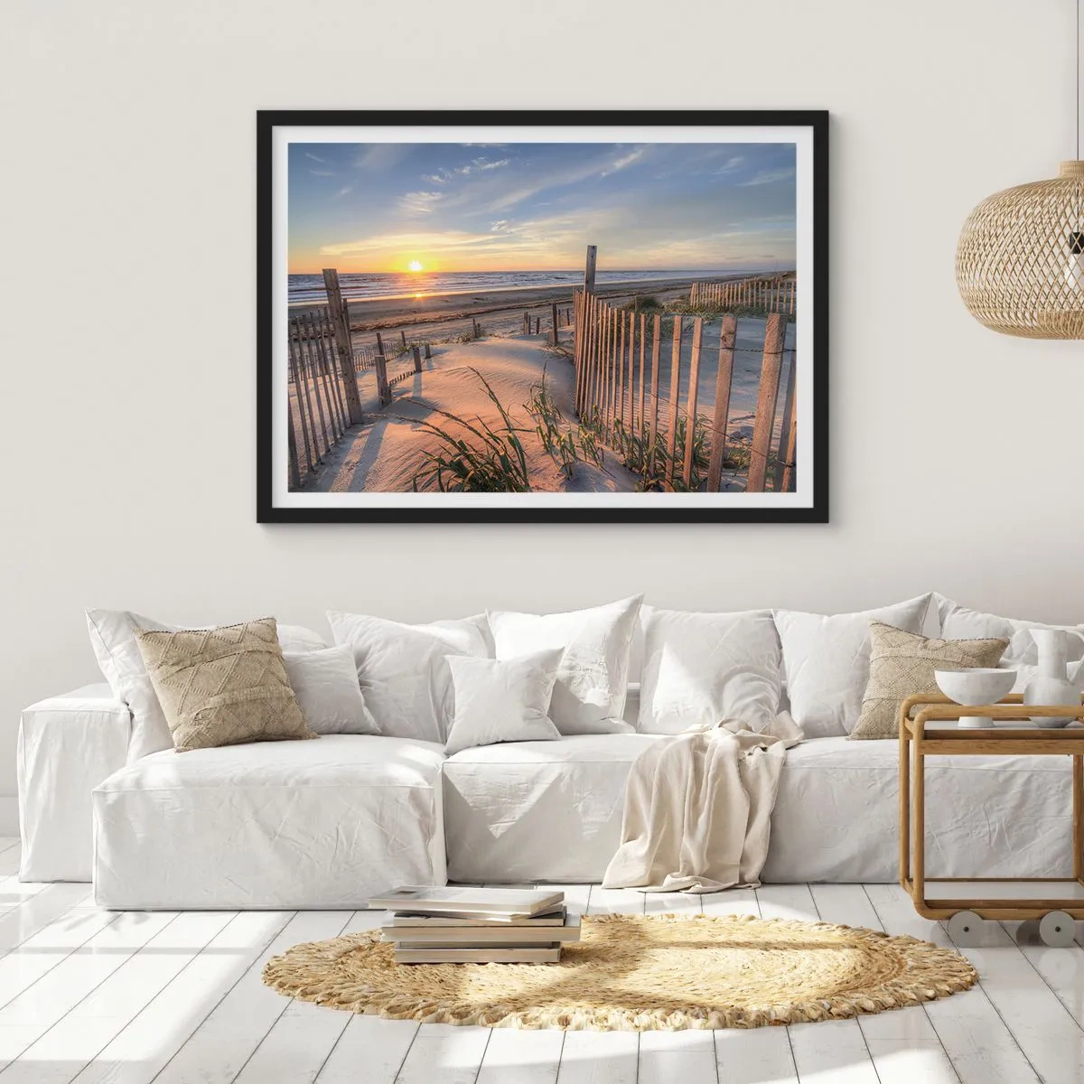 Poster in cornice nera - Luci e ombre del vento - 50x40 cm