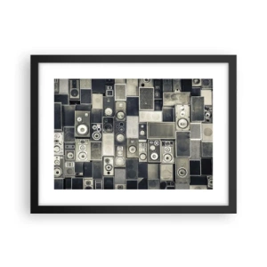 Poster in cornice nera - Armonia di suoni - 40x30 cm
