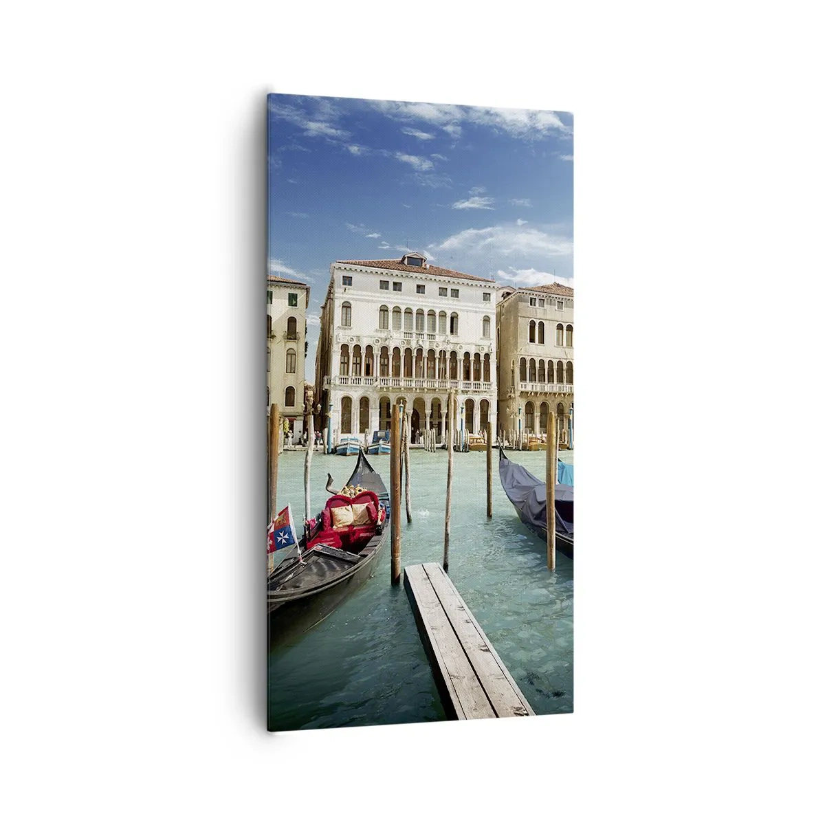 Quadro su tela - Stampe su Tela - Palazzi nel blu - 65x120 cm