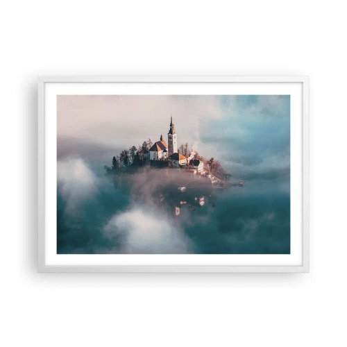 Poster in cornice bianca - L'isola dei sogni - 70x50 cm