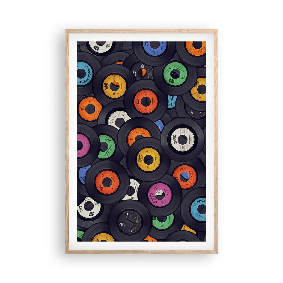 Poster in cornice rovere chiaro - I colori della classicità - 61x91 cm