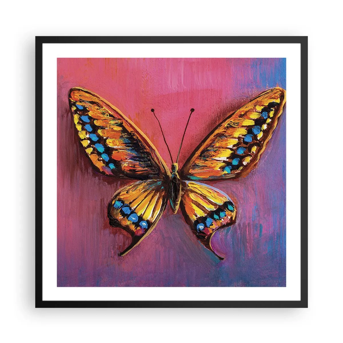 Poster in cornice nera - Gioielli della natura - 60x60 cm