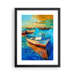 Poster in cornice nera - Nella baia del sud - 30x40 cm