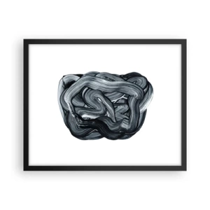 Poster in cornice nera - Non è così semplice - 50x40 cm