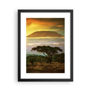 Poster in cornice nera - Il sogno del viaggiatore - 30x40 cm