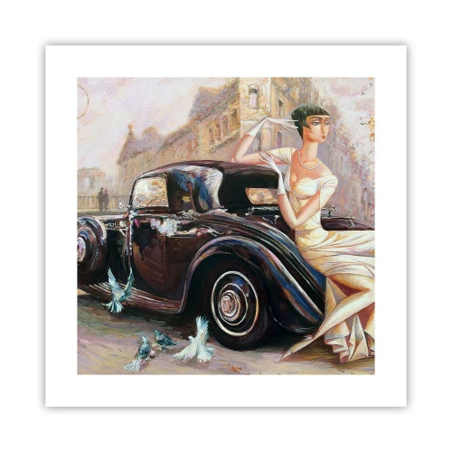 Poster - Eleganza in stile retro - 40x40 cm