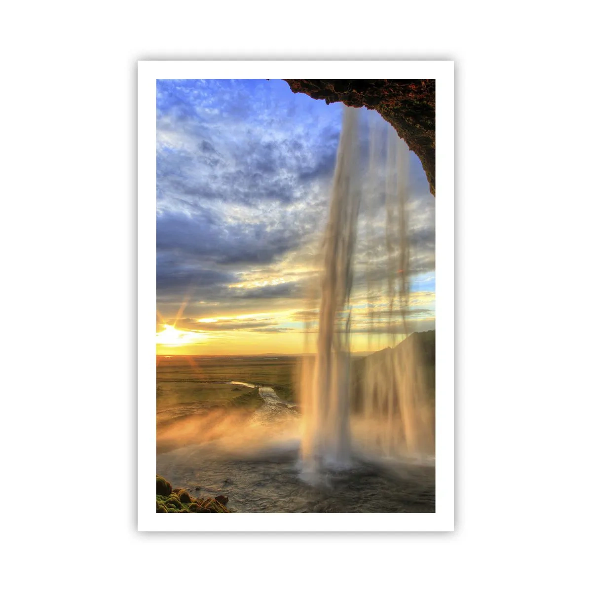 Poster - Il mondo dietro una tenda di gocce - 61x91 cm