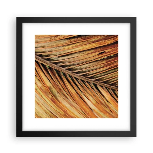 Poster in cornice nera - Oro di cocco - 30x30 cm