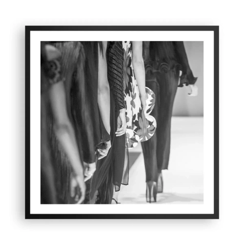 Poster in cornice nera - Sfilata in stile - 60x60 cm