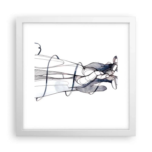 Poster in cornice bianca - Studio del tocco - 30x30 cm