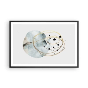 Poster in cornice nera - Nell'abbraccio dello spazio - 91x61 cm