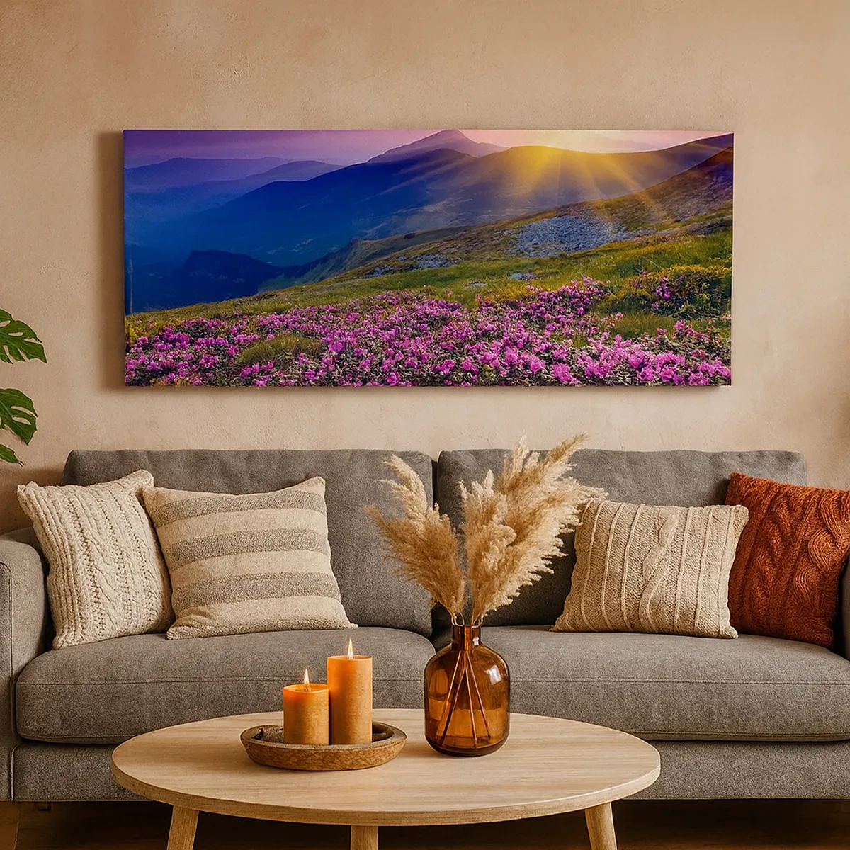 Quadro su tela - Stampe su Tela - Odore di mugo e profumo di erbe - 30x30 cm