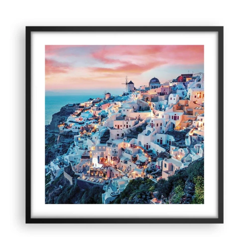 Poster in cornice nera - La tua grossa vacanza greca - 50x50 cm