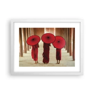 Poster in cornice bianca - In cammino verso la Terra Pura - 40x30 cm