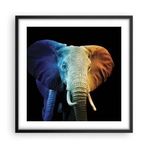 Poster in cornice nera - Eccentrico, non strano - 50x50 cm