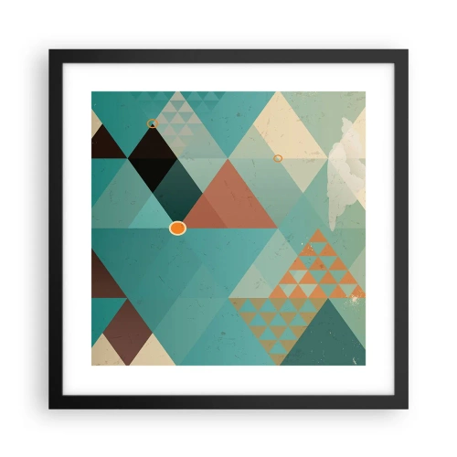 Poster in cornice nera - Unità della molteplicità, molteplicità dell'unità - 40x40 cm